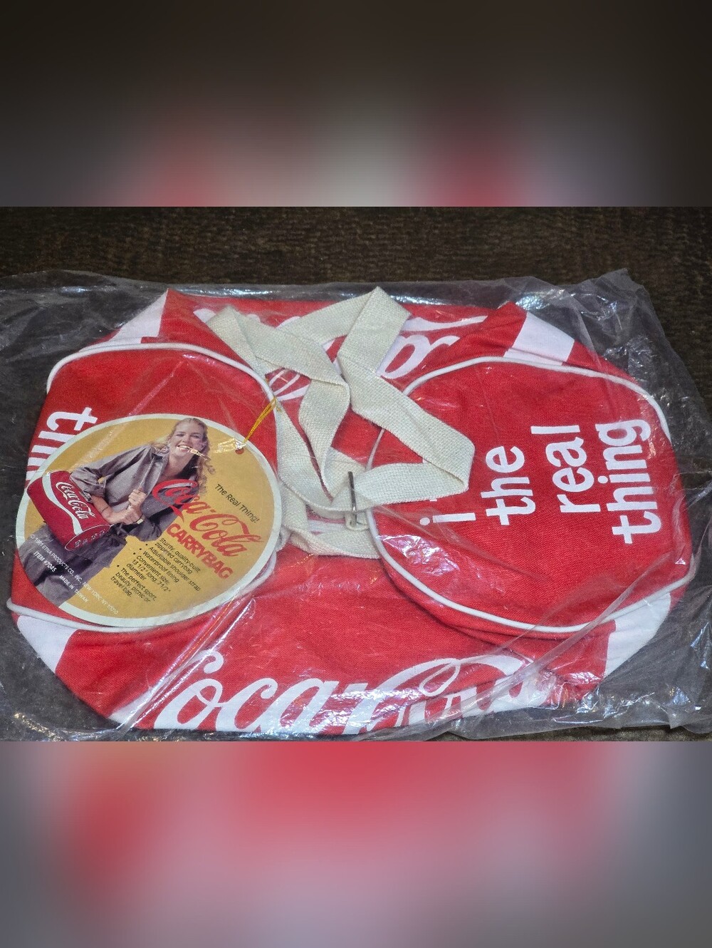 Coca Cola Gym Duffle Bag - 14" - 1981 - NWT
